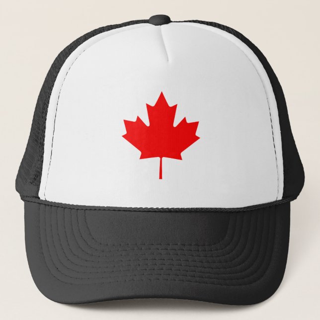 Maple Leaf RedTransp The MUSEUM Zazzle Gifts Trucker Hat (Front)