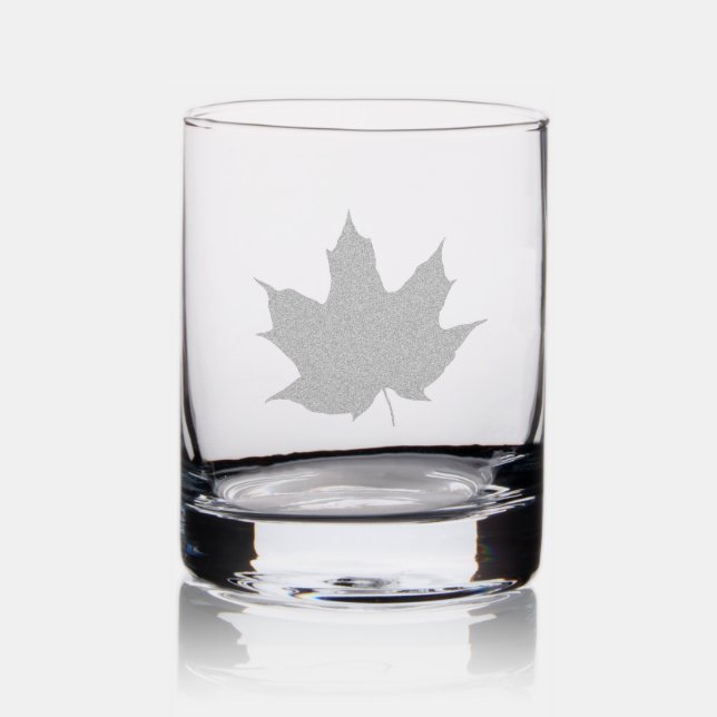 Maple Leaf Rocks Glass (Glassware)