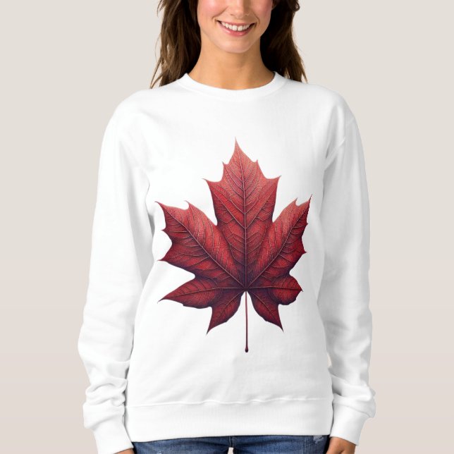 Maple Leaf Shirt, Apparel, Fall Clothing Sweatshirt (Front)