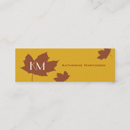 Maple Leaf Skinny Card Business Card Templates