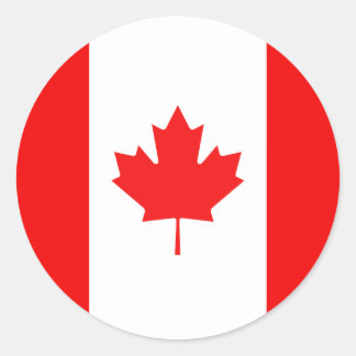Maple Leaf Symbol Classic Round Sticker