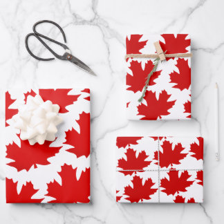 Maple leaf symbol of Canada. Wrapping Paper Sheets