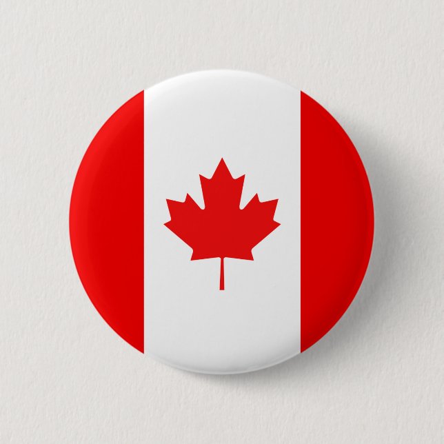 Maple Leaf Symbol Pinback Button (Front)
