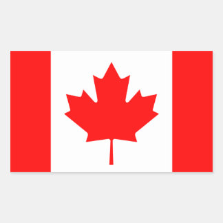 Maple Leaf Symbol Rectangular Sticker