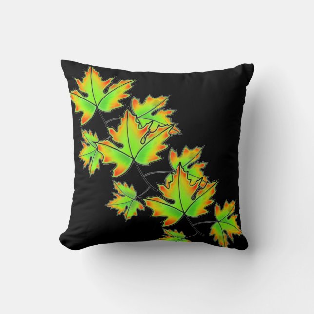 Maple Leaf Throw Pillow (Front)