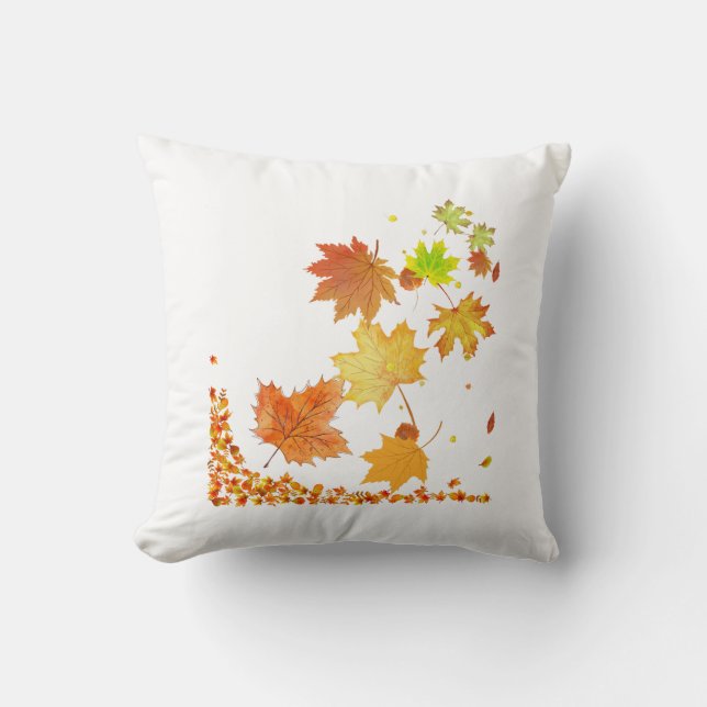maple leaf throw pillow (Front)
