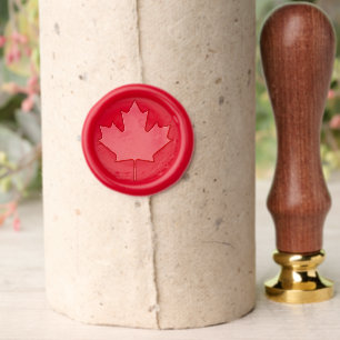 Maple Leaf Traditional Canada Patriotic Free Proud Wax Seal Stamp