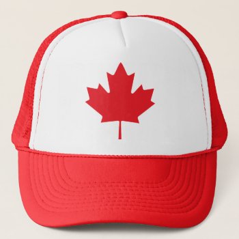 Maple_leaf Trucker Hat by auraclover at Zazzle