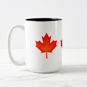 Maple Leaf Two-Tone Coffee Mug
