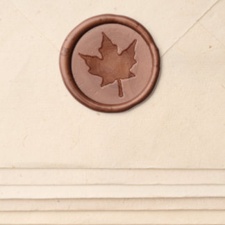 Maple Leaf Wax Seal Sticker