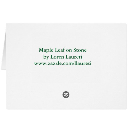 Maple Leaf , white envelopes included (Back Horizontal)