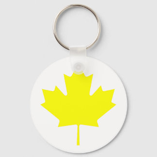 Maple Leaf YellowTransp The MUSEUM Zazzle Gifts Keychain