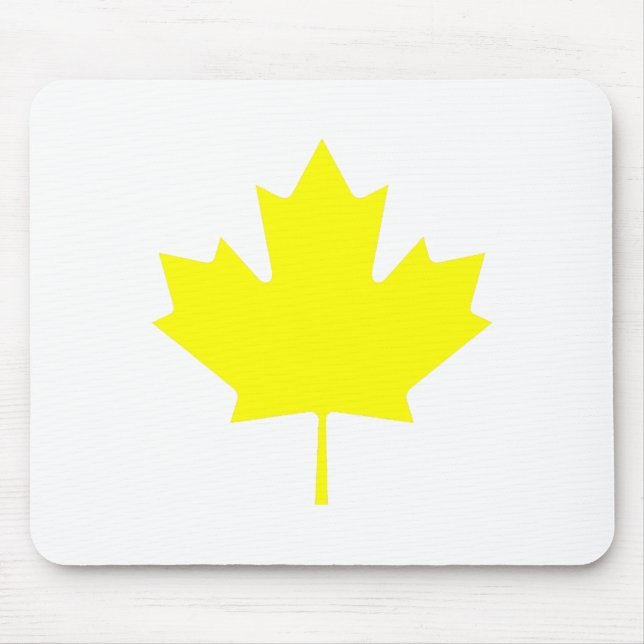 Maple Leaf YellowTransp The MUSEUM Zazzle Gifts Mouse Pad (Front)