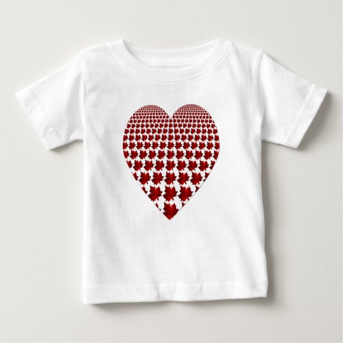 Maple Leafs Heart  Baby T_Shirt