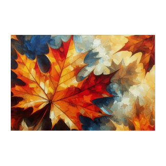 Maple Leaves - Acrylic Print