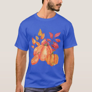 Maple leaves and ripe pumpkin Oversized T-Shirt
