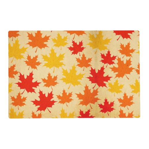 Maple Leaves autumn pattern Placemat