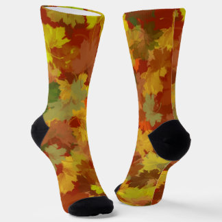 Maple Leaves Autumn Socks