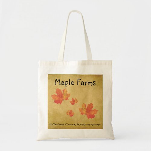 Maple Leaves Business Tote Bag