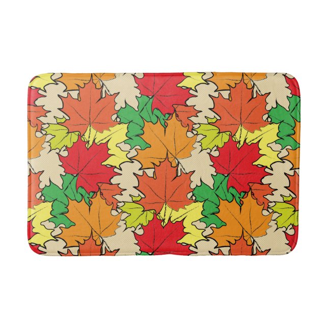 Maple leaves I Bathroom Mat (Front)