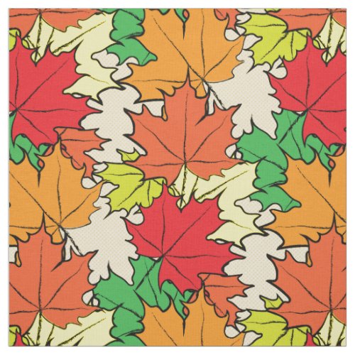 Maple leaves I Fabric