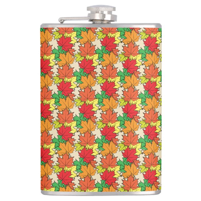 Maple leaves I Hip Flask (Front)