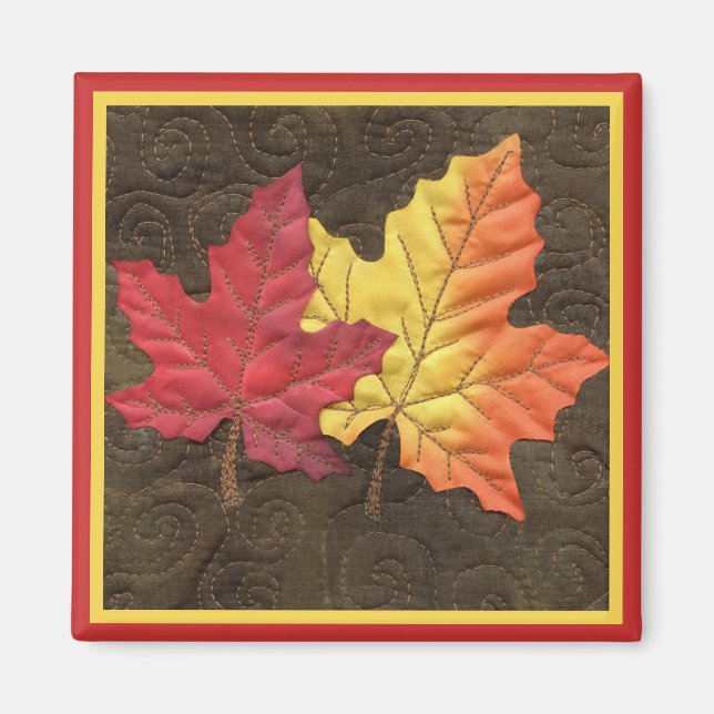 Maple Leaves in Fall Magnet (Front)