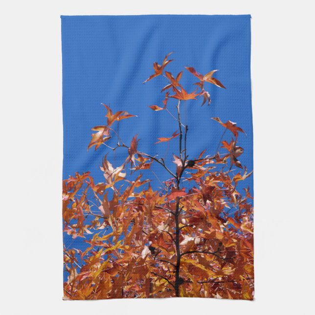 Maple Leaves Kitchen Towel (Vertical)