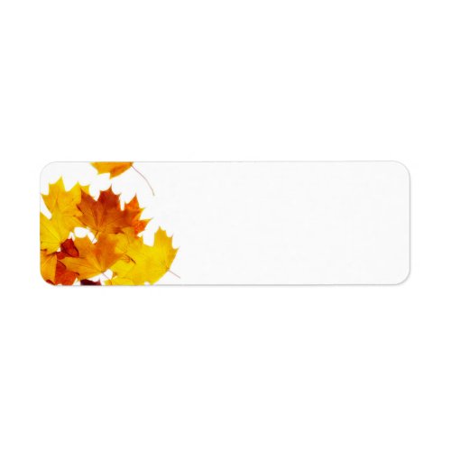 Maple leaves label