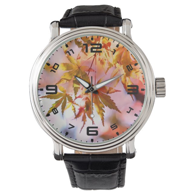 Maple Leaves Landscape Design-21355 Watch (Front)