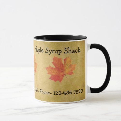 Maple Leaves Maple Syrup Business Mug