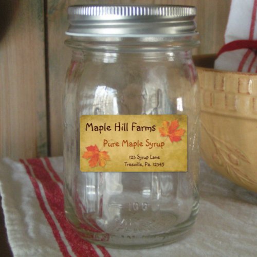 Maple Leaves Maple Syrup Product Label