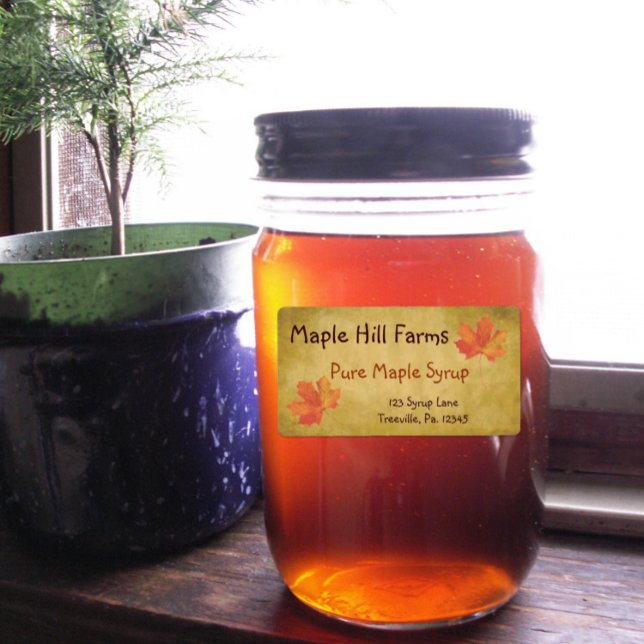 Maple Leaves Maple Syrup Product Label (Creator Uploaded)