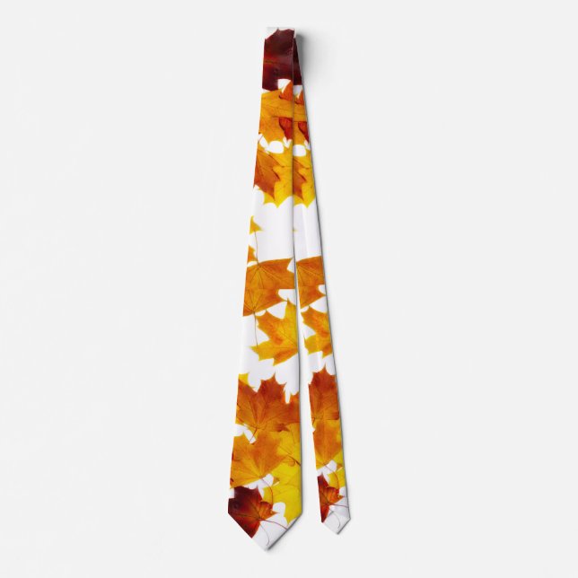 Maple leaves neck tie (Front)