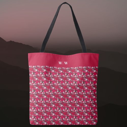 Maple Leaves on a Charcoal Background Tote Bag