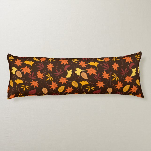 Maple Leaves Pattern-45947 Body Pillow (Back)