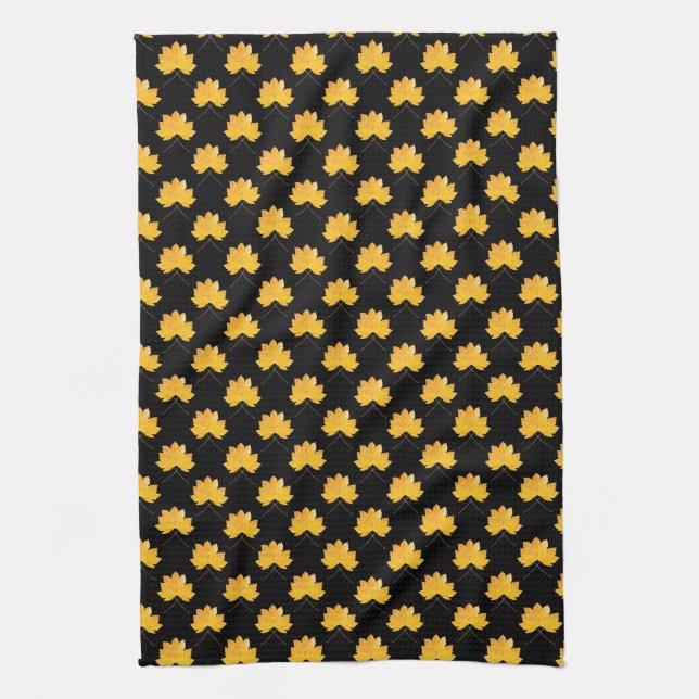 Maple leaves pattern towel (Vertical)