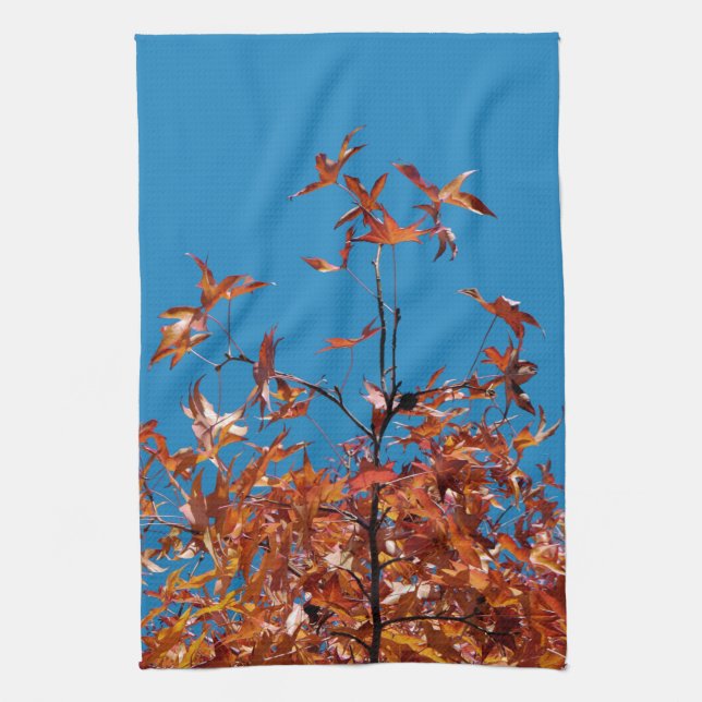 Maple Leaves Towel (Vertical)