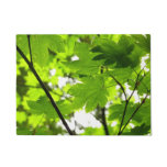 Maple Leaves with Raindrops Doormat