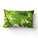 Maple Leaves with Raindrops Lumbar Pillow