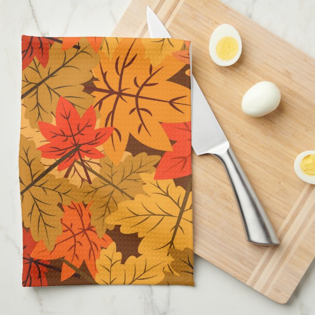 Maple Leves Kitchen Towel (Quarter Fold)