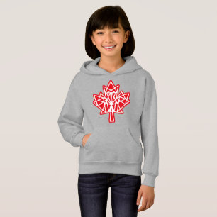 MAPLE MADE WITH TRIANGLES CANADA FLAG BY MASANSER HOODIE