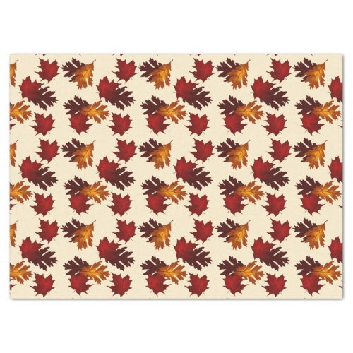 Maple Oak Foliage Leaves Autumn Colors Decoupage Tissue Paper