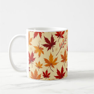 maple pattern mug