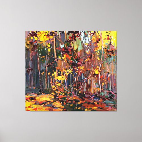 Maple Saplings famous painting by Tom Thomson Canvas Print