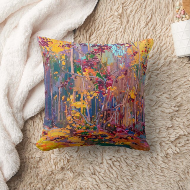 Maple Saplings October | Tom Thomson | Throw Pillow (Blanket)
