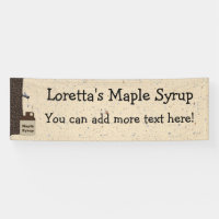 Maple Syrup 2.5' x 8' Custom Banner