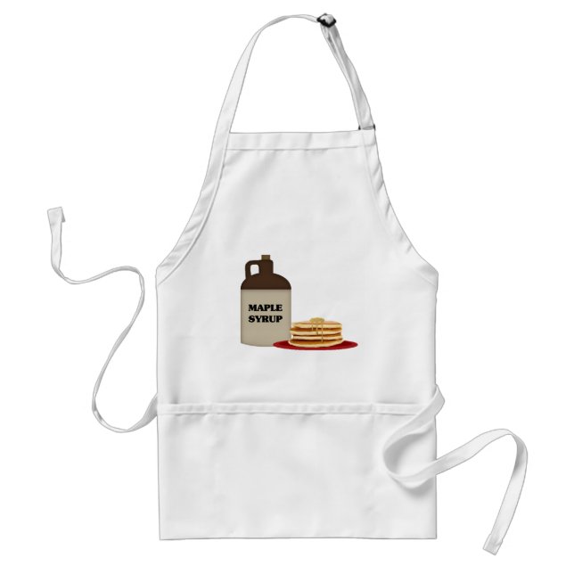 Maple Syrup And Pancakes Apron (Front)