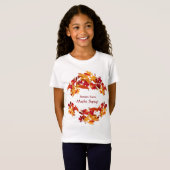 Maple Syrup Autumn Foliage Promotional Kids Shirt (Front Full)