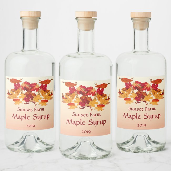 Maple Syrup Bottle Labels